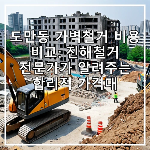 도만동 가벽철거 비용 비교: 진해철거 전문가가 알려주는 합리적 가격대