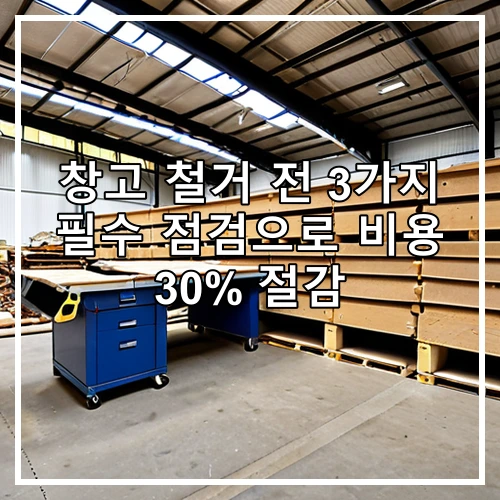 창고 철거 전 3가지 필수 점검으로 비용 30% 절감