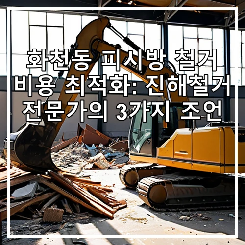 화천동 피시방 철거 비용 최적화: 진해철거 전문가의 3가지 조언